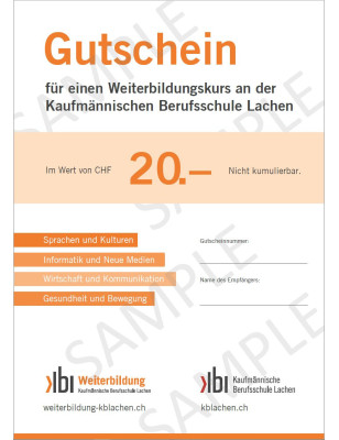 Gutschein CHF 20.-
